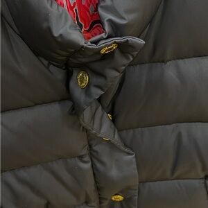 Lily Pulitzer Bavy Puffer Jacket vest with Gold Buttons